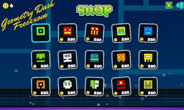 Play Geometry Dash Freeznova